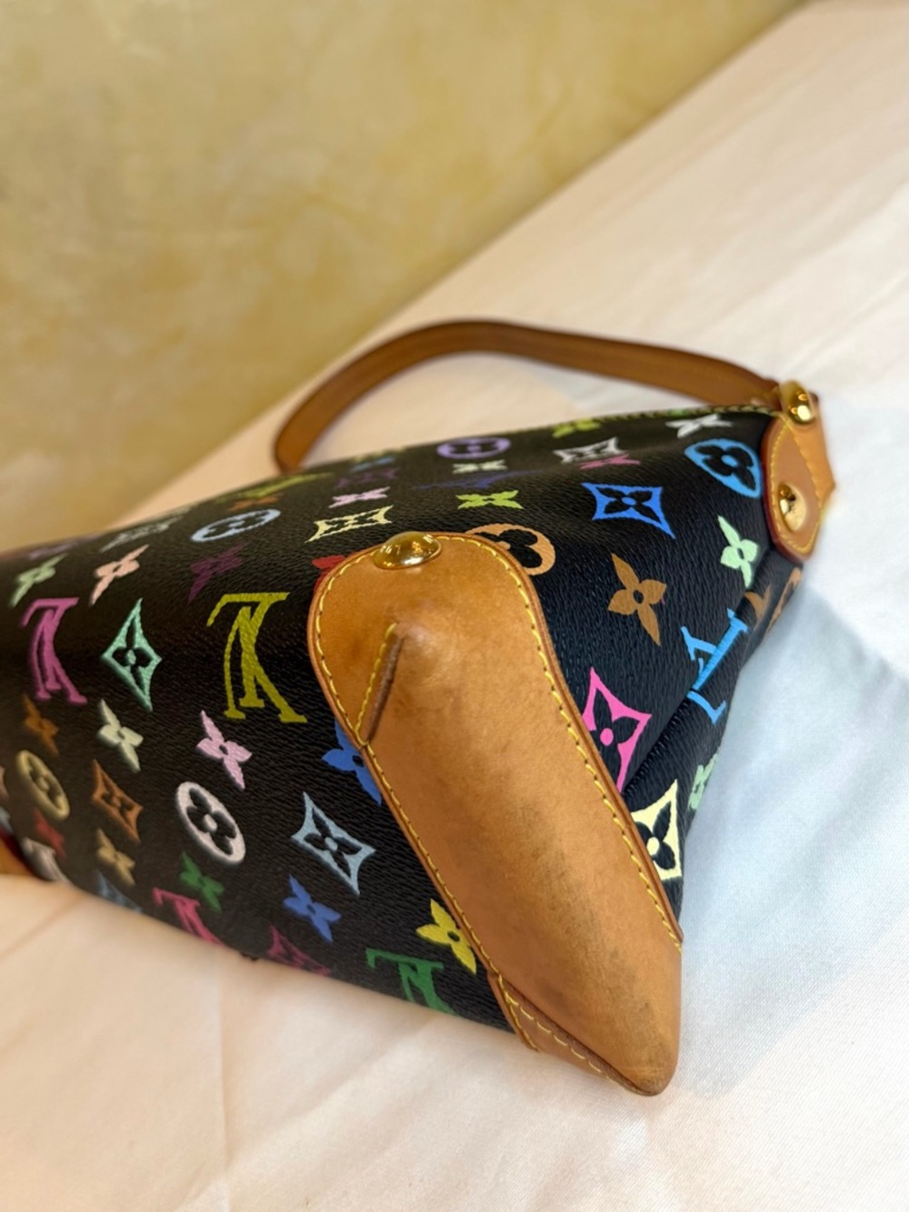 Louis Vuitton Multicolor Monogram Eliza Black Canvas Shoulder Bag - Picture 11 of 17